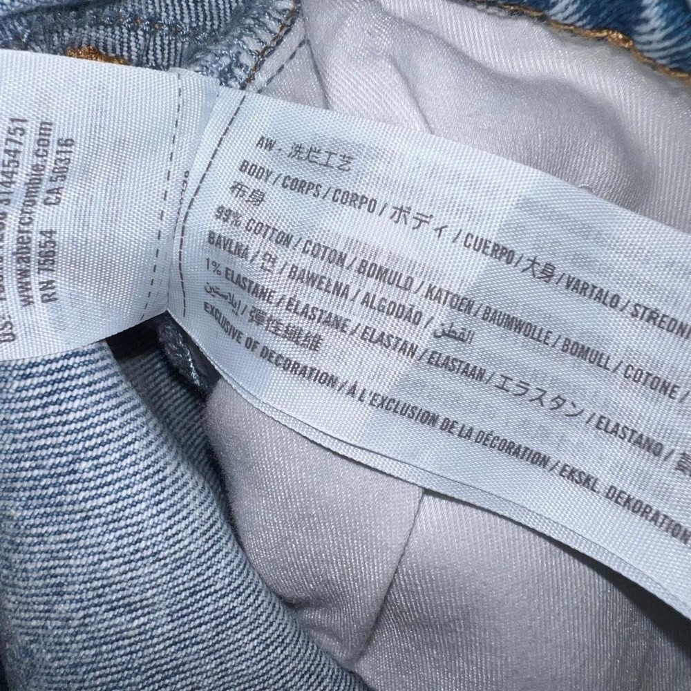 NWT Abercrombie & Fitch Jeans Women's 30/10S (30x29) Denim '90s Skinny High Rise - Picture 7 of 13
